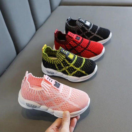 Children's Sports Shoes Mesh Girls Casual Shoes Boys Breathable Running Shoes Soft Sole Baby Shoes