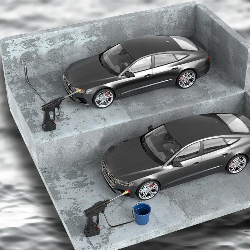 128VF High Pressure Car Wash Gun Lithium Battery Garden Spraying Machine Wireless Car Washer Electric Cleaning Tool