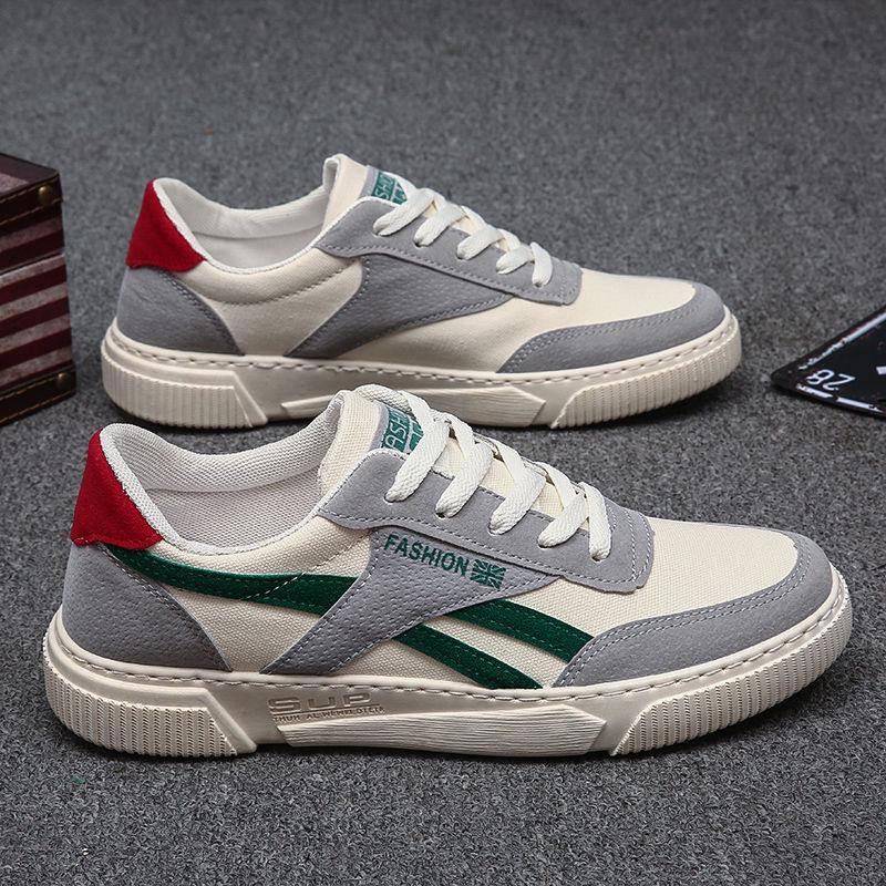 Men's Cloth Shoes Spring Summer Breathable Leisure Canvas Running Sneakers Woven Lace-up