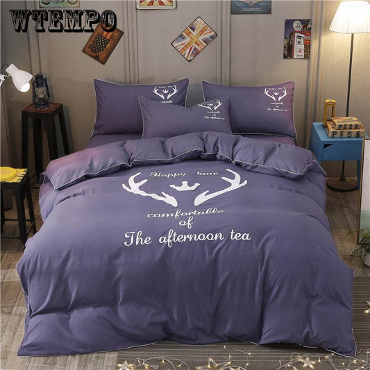 Bedding Set antlers Single Size Duvet Cover Set Queen King Quilt Cover Bed Set Bedclothes