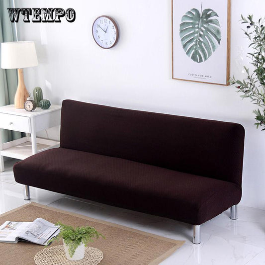 Fold Armless Sofa Bed Cover Folding Seat Slipcover Covers Bench Couch Protector Elastic Futon Cover