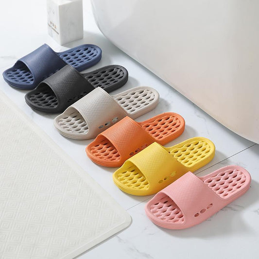 PVC Sandals and Slippers for Men and Women In Bathroom Bath Leaking Non-slip Wear-resistant Slippers for Couples To Wear Sandals Outside The Home
