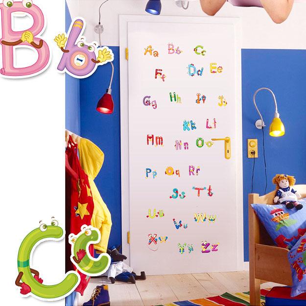 New children's letter stickers bedroom sofa background wall decoration stickers