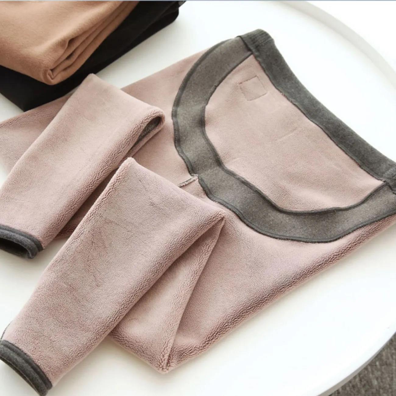 Pregnant Women's Pants In Winter Wear Thickened Plush Leggings Pregnant Women's Clothes Autumn and Winter Warm Cotton Pants Winter Clothes