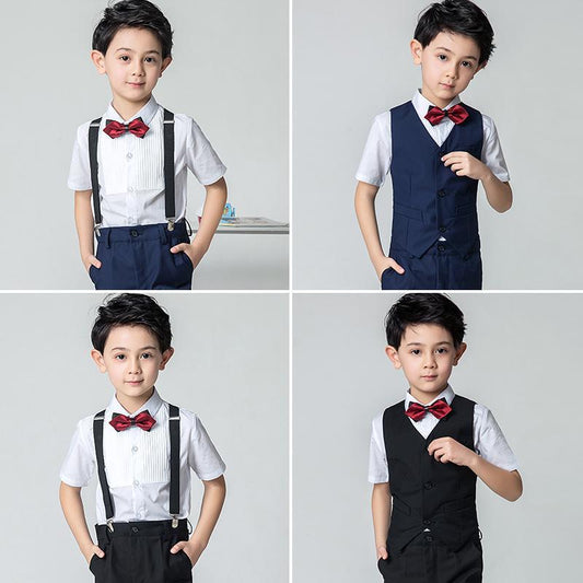 Children's Dresses Boys Flower Girls Boys Costumes Piano Suits Suits Small Host Suits Wedding Summe