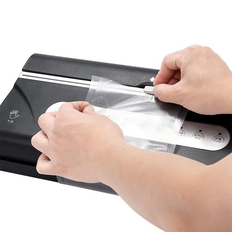 Automatic Food Vacuum Sealer Commercial Household Food Vacuum Sealer Packaging Machine Include 10Pcs Bags