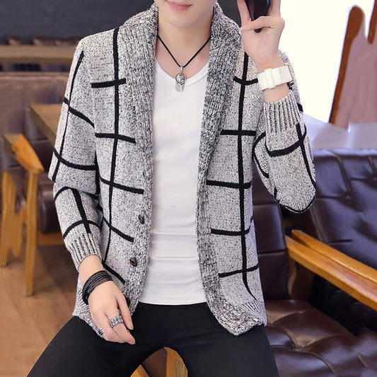 2019 Sweater Men Autumn Winter Sweater Coats Male Thick Wool Mens Sweater Jackets Casual Knitwear