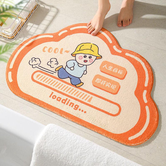 Household Bathroom Floor Bathroom Water-absorbing Anti-sheath Bed Bedroom Toilet Door Padding Home Delivery Pad Carpet