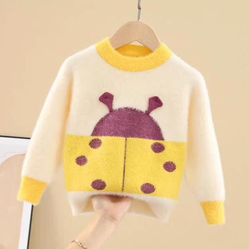 Girls Sweater Autumn and Winter Children's Knit Sweater 1-5 Years Old Baby Girl Knitwear pullover Sweater