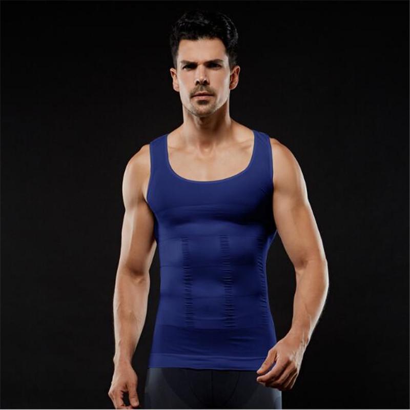 Men Firm Tummy Belly Buster Vest Control Slimming Body Shaper Underwears Shapers Plastic Body Clothe