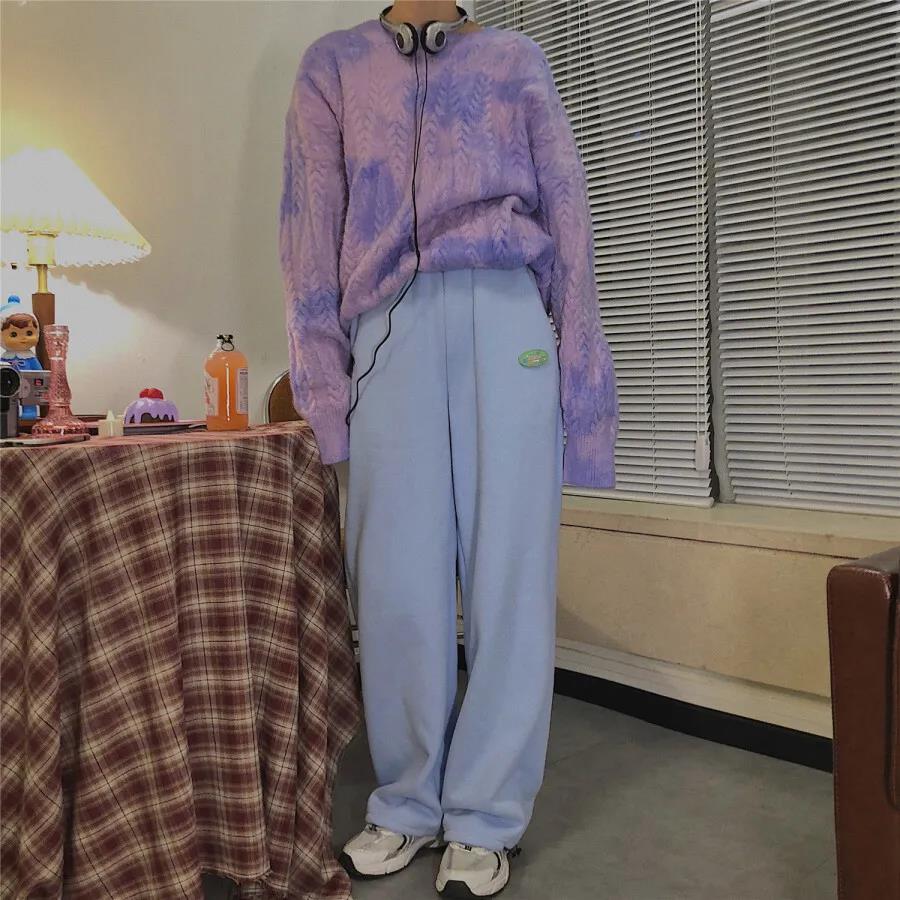 Plus Velvet Casual Pants Ins Trend Female Autumn and Winter Korean Version Outside Wear Wild Loose Leggings Pants Student BF Wind Harem Pants