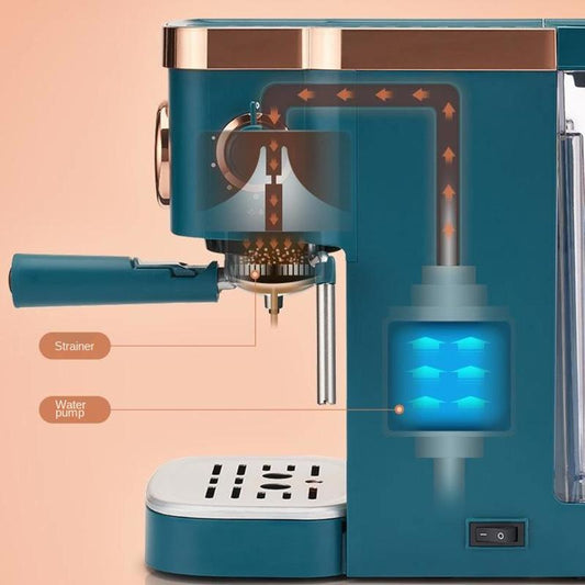 Donlim Espresso 20bar Coffee Machine Semi Automatic Cafe Powder Cappuccino Electric Coffee Maker DL-KF5400 220V