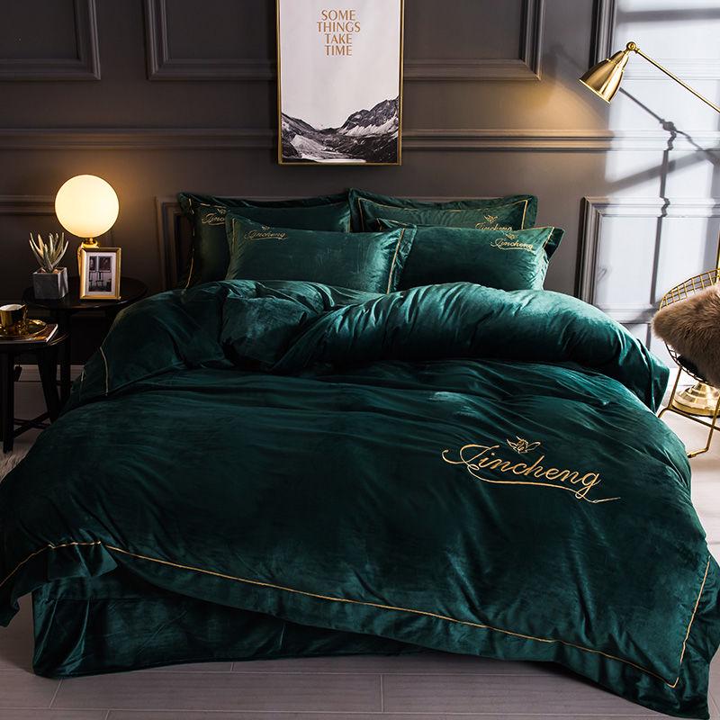 4pcs Home Textiles Bedding Sets Bedclothes Duvet Cover Bed Sheet Pillowcase Comforter Bed Linen