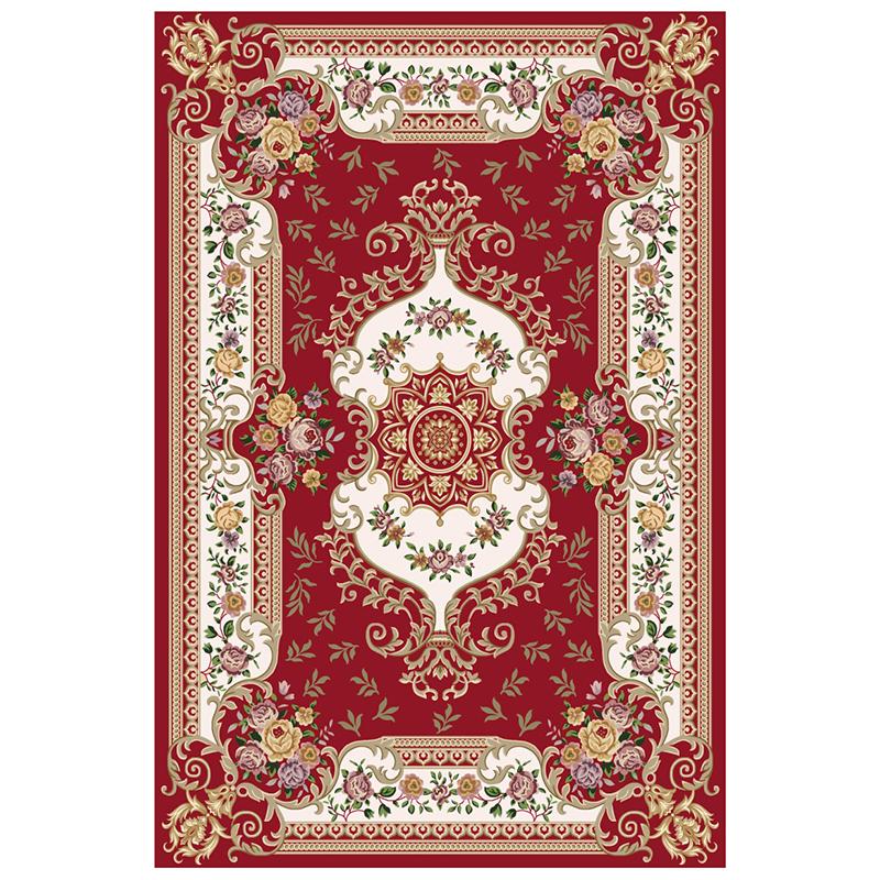 Household Carpet Bedroom Bedside Luxury Washable Carpet European Style Carpet Living Room Carpet