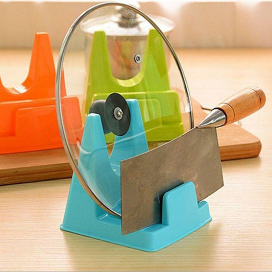 2pcs Multifunction Organizer Plastic Inserts Cover Lid Stand Holder Pot Pan Shelf Ladle Rack Spoon Rests