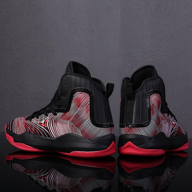 Men Shoes Breathable Basketball Shoes High Top Shoes Men's Shock Absorbing Shoes Non-slip Shoes Men