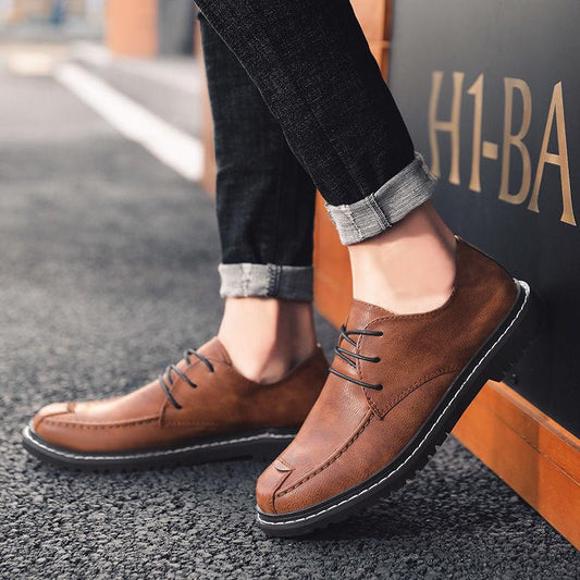 Custom Comfortable Men Pointed Toe Dress Shoes Genuine Low Leather Men's Wedding Shoes Loafers