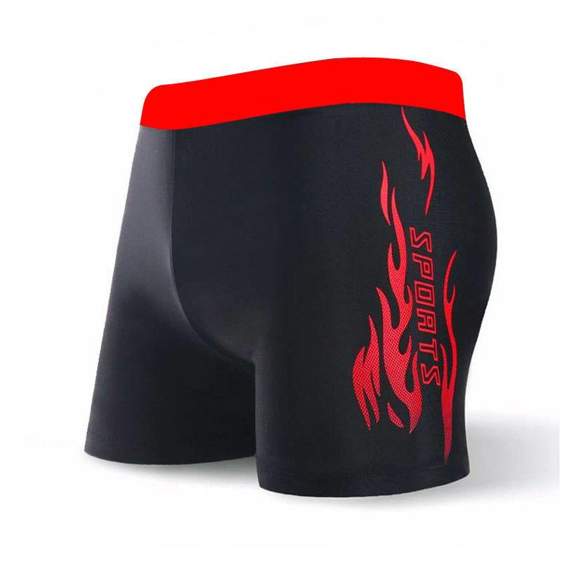 Boxer Anti-Awkward Slim Fashion High Waist Short Swimming Shorts