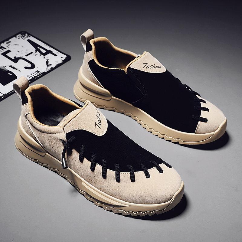 Spring Board Shoes Men's Trend Students Casual All-match Breathable Leather Shoes Men's Shoes Men's Summer
