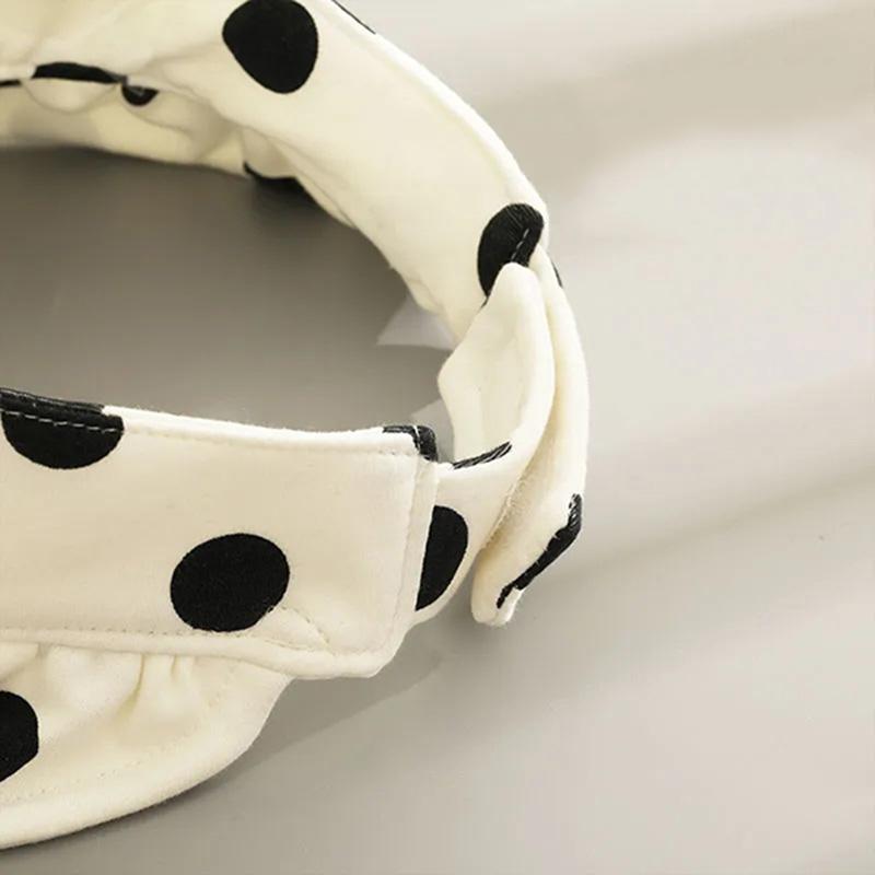 Solid Color Polka Dots Rabbit Ears Baby Summer Sun Hat Thin Infant Toddler Empty Top Hat Newborn Big Brim Sunscreen Hat Breathable Sunscreen Cap 1-36M