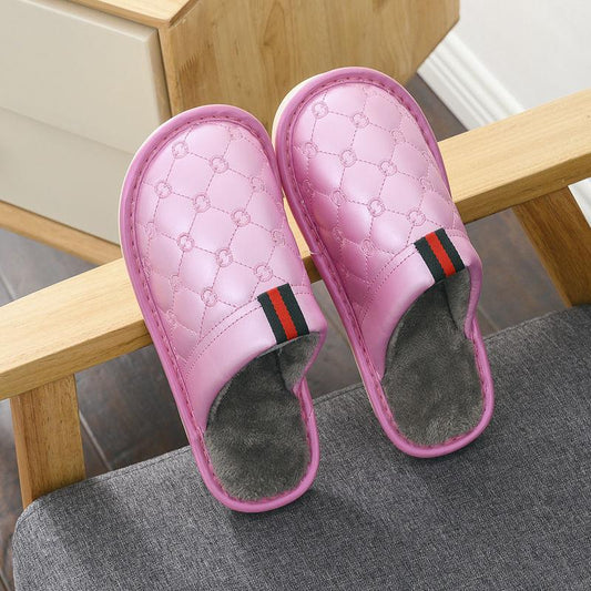 Indoor Non-slip and Dirt-resistant Cotton Slippers To Keep Warm Autumn and Winter Flat Shoes Fashion Casual