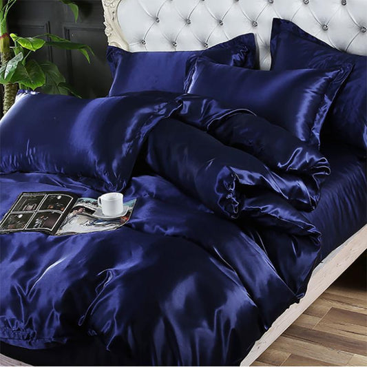 Sleeping Four-piece Pure Color Household Duvet Cover Sheet Student 4-piece Dormitory Bedding