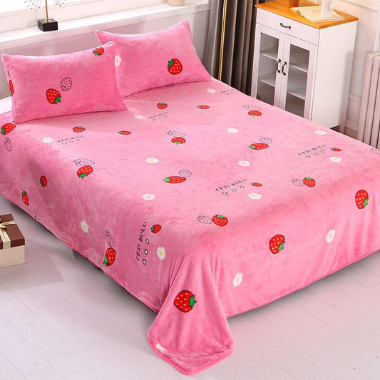 Super Soft Flannel Double-layer Thick Fluffy Blanket To Keep Warm In Winter Breathable Blanket Coral Fleece Pad Blanket Blanket Siesta Blanket