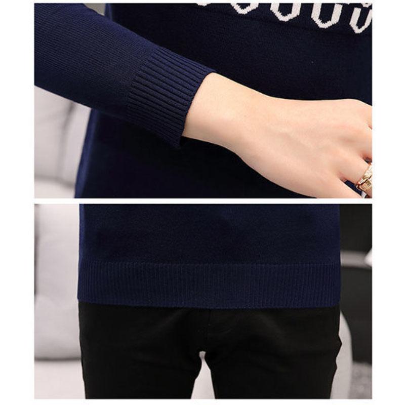 Men's Round Neck Sweater Comfortable Loose Winter Knitwear Warm Top