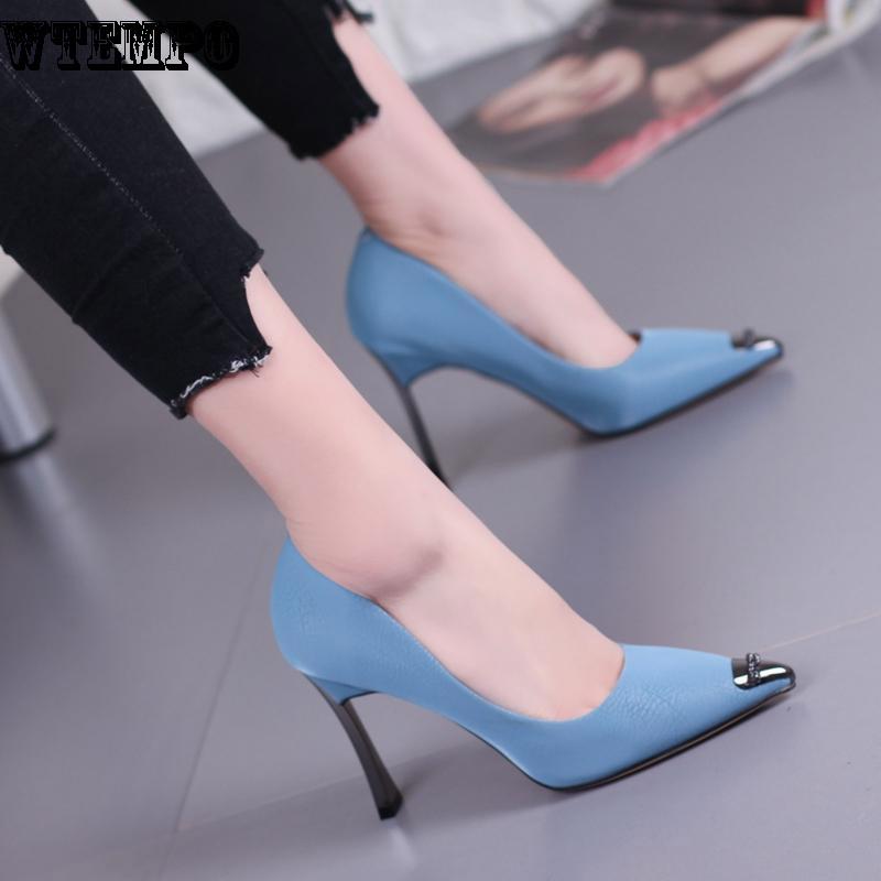 Brand Joker High Heel Stiletto Pointed Shallow Mouth High Heels Summer Women's Shoes Fashion