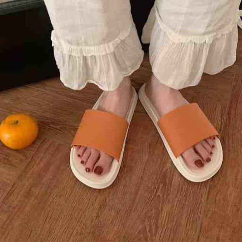 Simple Girl Heart Cute Slippers Female Summer Outdoor Wear Indoor Home Non-slip Bath Sandals and Slippers