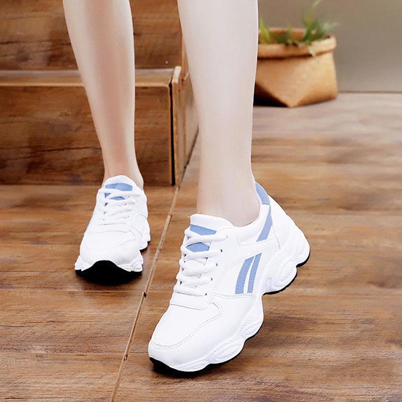 Platform Comfortable Travel Running Shoes Casual Student Breathable Sneakers All-match Women's Walking Sneakers
