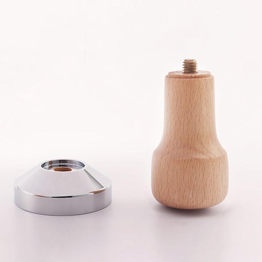 Calibrated Tamper Pressure 58mm 51mm 53mm 58mm for Coffee and Espresso Mat Powder Hammer Wooden Handle