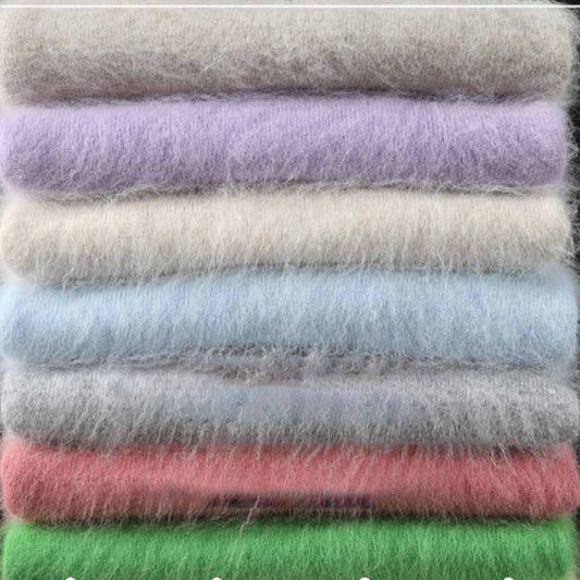 Women's Turtleneck Mink Sweater Thick Warm Slim Pullover Sweater 100% Real Mink Hair Fuzzy Sweater