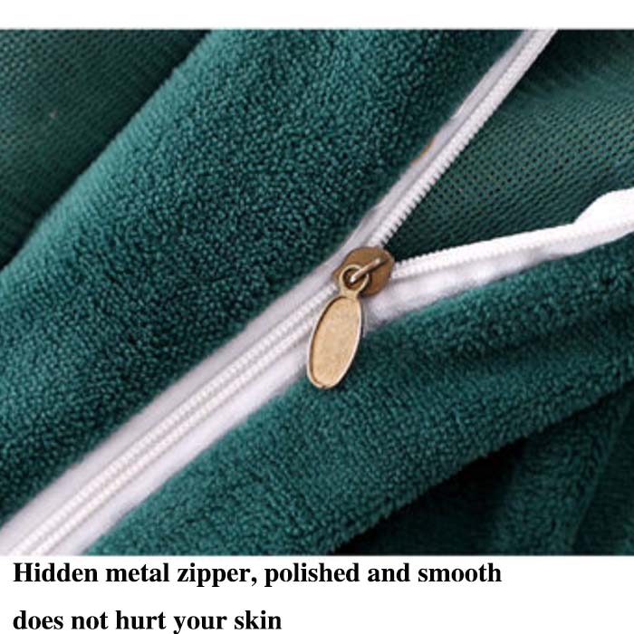 Winter Thick Milk Velvet Four-piece Bed Skirt Plus Velvet Warmth Double-sided Velvet Duvet Cover Bedding Set
