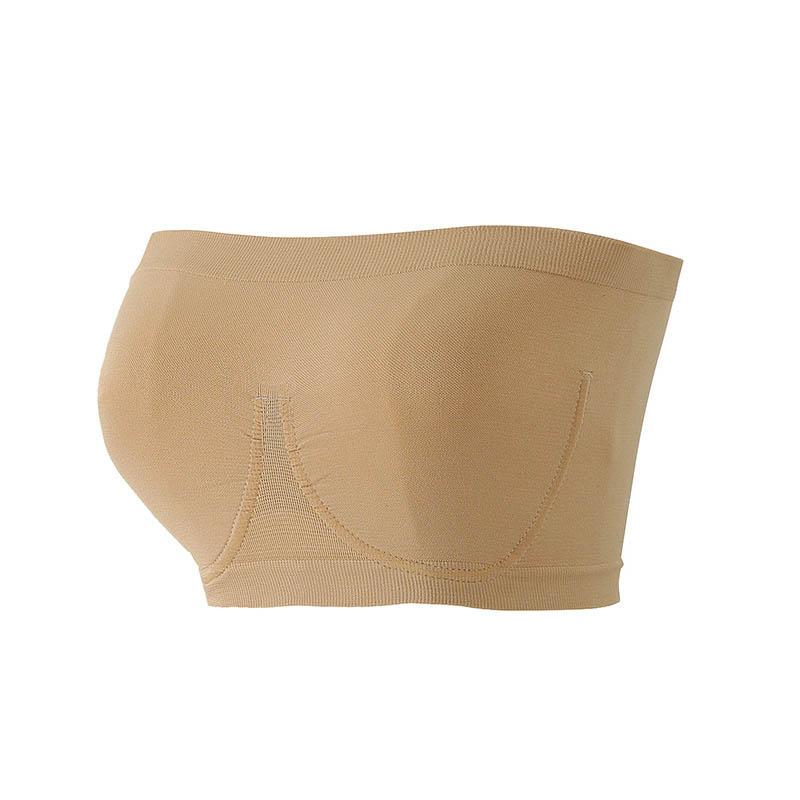 Ladies Plus Size Seamless No Steel Ring Bra Strapless Chest Wrap Sexy Breathable Comfort Bra
