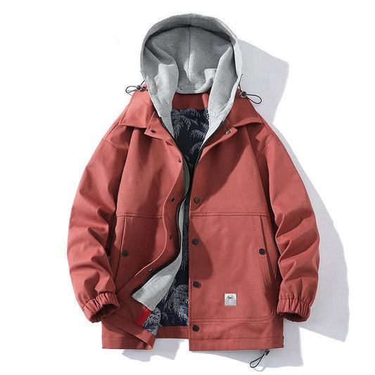 Autumn and Winter Hooded Jacket Men's Handsome and Loose Trend Men's Casual Youth Jacket
