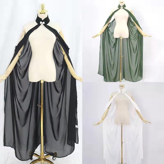 Mantle Hooded Cloak Coat Wicca Robe Medieval Cape Shawl Halloween Party Witch Wizard Cosplay Costumes, Premium Clothe Cloak, Fantasy Elven Cloak