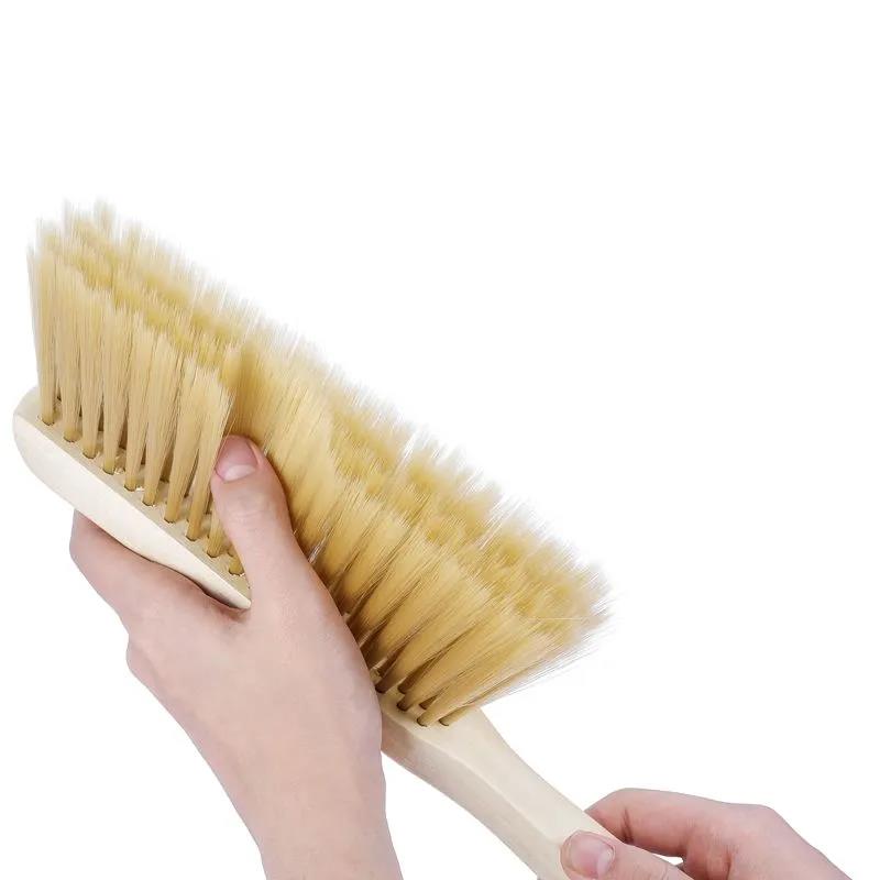 Long Handle Bristles Bed Brush Wooden Antistatic Dust Brushes Carpet Sofa Clothes Sweeping Broom Household Cleaning Tools