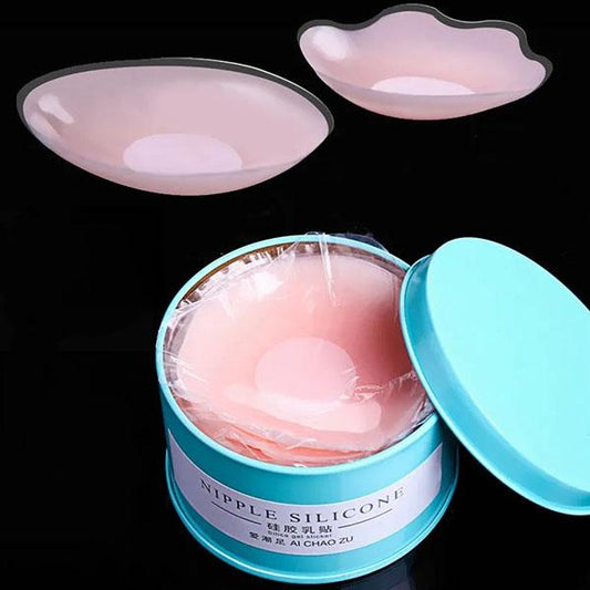 6 Pairs Self-adhesive Silicone Breast Nipple Covering Breast Covering Invisible Bra Natural Color One Size Nipple Sticker Underwear