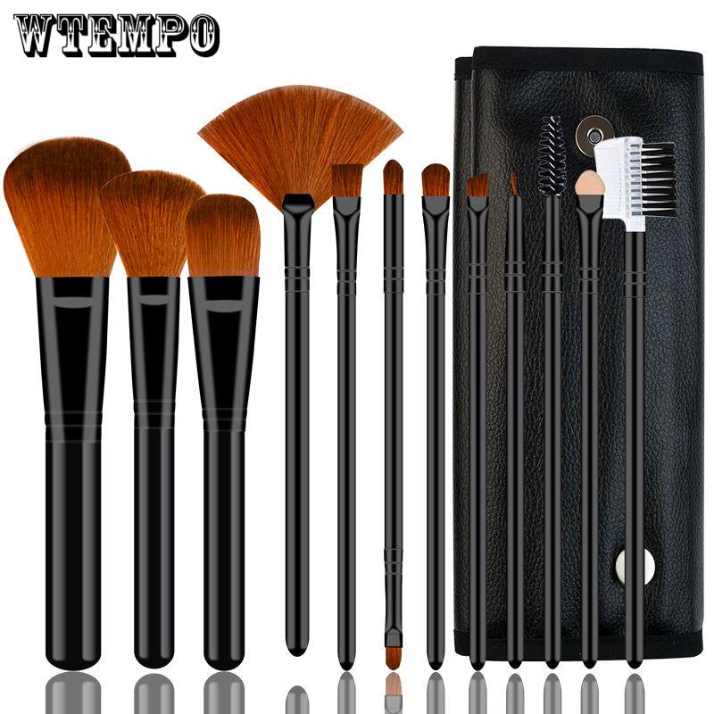 Champagne Makeup Brushes Set for Foundation Powder Blush Eyeshadow Concealer Kit Pincel Maquiagem