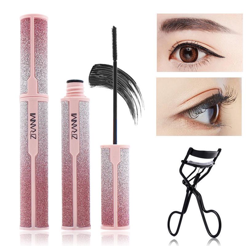 Mascara Mascara Waterproof Elasticity Thick Non-marking Curly Long Lasting Set Not Easy to Discolor