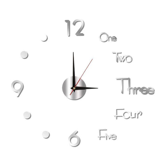 Creative Wall Clock Diy Living Room Fashion Art Free Perforated Wall Clock Modern Minimalist Mute Luminous Clock Wall