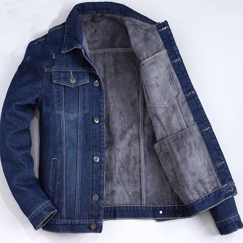 Men's Denim Jacket Retro Jeans Jacket Street Casual Pilot Fashion Hole Slim Men's Bomber Jacket