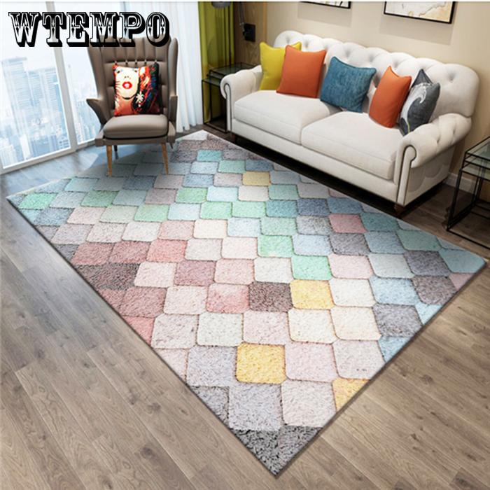 Nordic Style Geometric Simple Carpet Carpets for Living Room Carpet Kids Room Non-slip