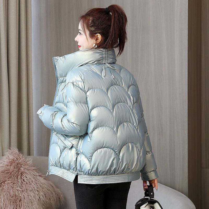 Winter Down Cotton-padded Jacket Women's Short Bright-faced Cotton-padded Jacket Korean Fashion Students Loose Small Padded Jacket Thick Coat