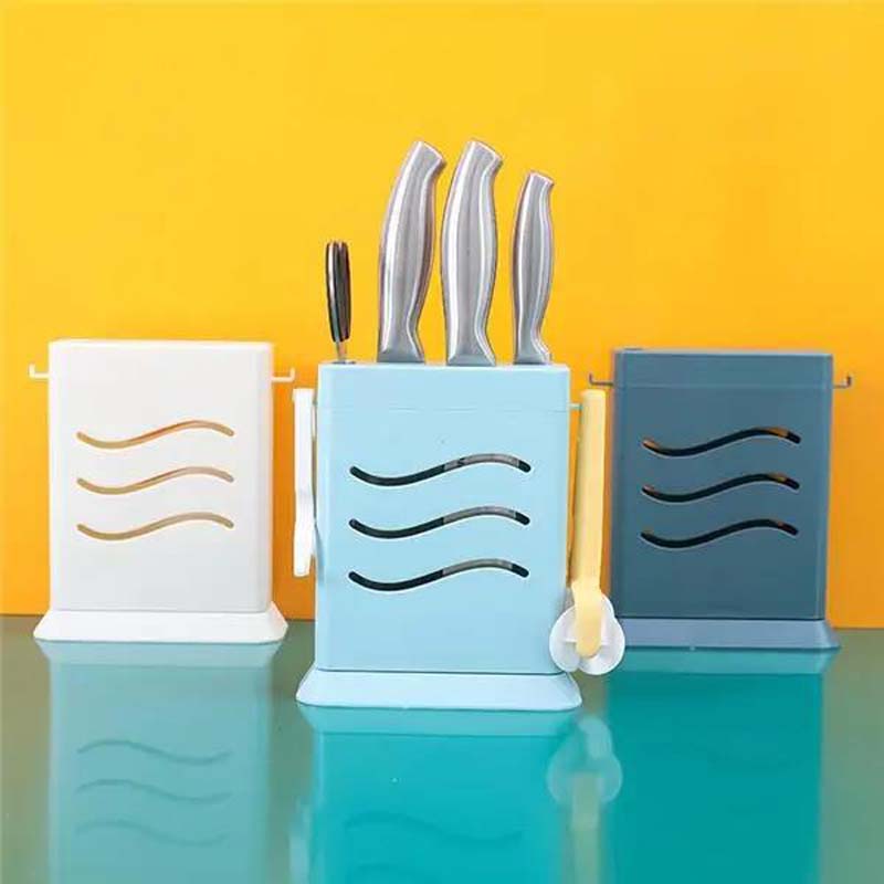 Kitchen Knife Holder Household Cutter Storage Rack Plastic Storage Rack