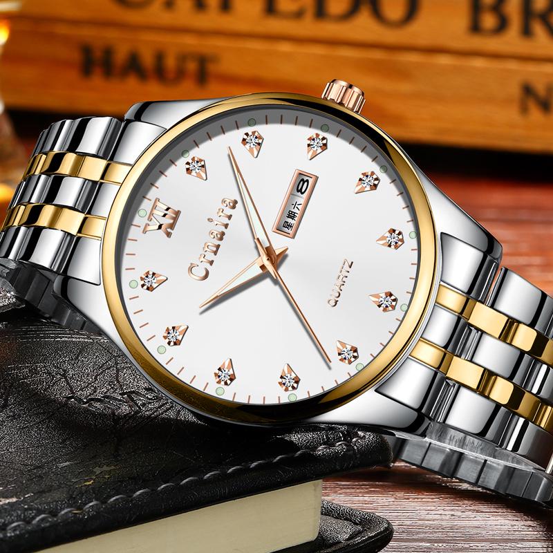 Luxury Brand Automatic Machinery Watches Men Leather Waterproof Business Watch Men Quartz Clock Man