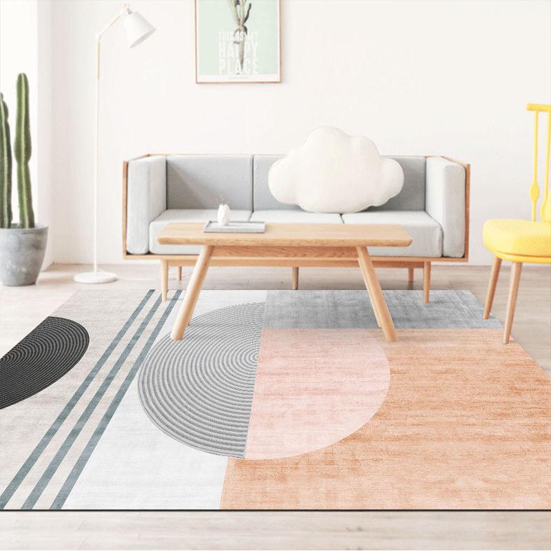 Nordic Carpet Mat Living Room Coffee Table Blanket Modern Minimalist Bedroom Room Full Bed Blanket Large Area Home