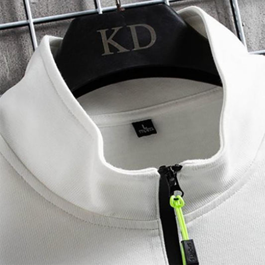 Half Zipper Sweater Men's Pullover Stand-up Collar Autumn and Winter Casual Sportswear Korean Style Trendy Sweater