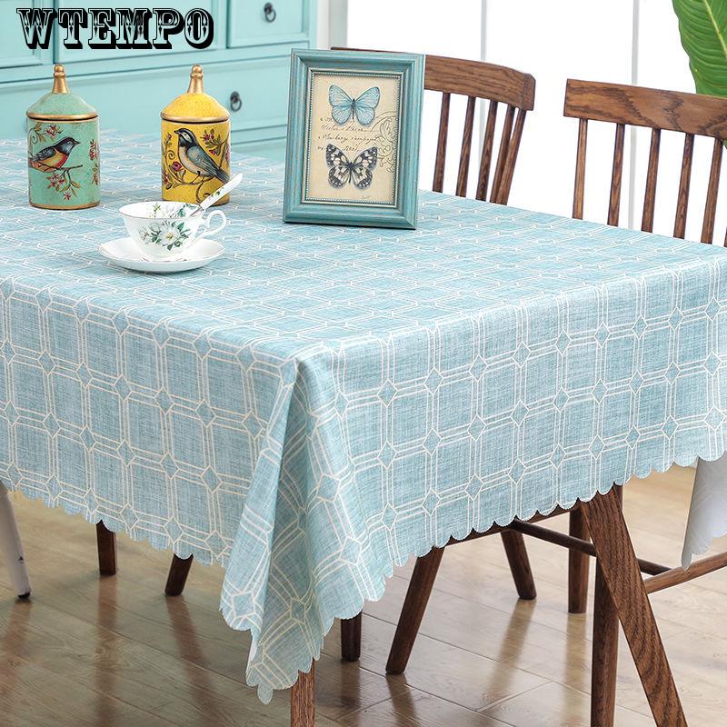 Coffee Table Tablecloth Waterproof Coffee Table Cloth Table Cloth Cotton Linen Rectangular Table Cover